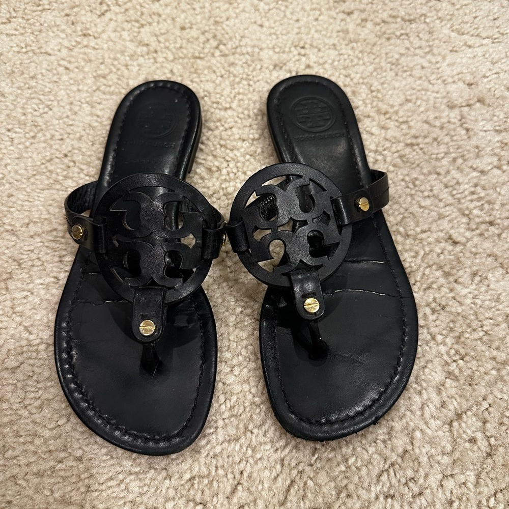 Tory Burch Miller Sandals Black size 6